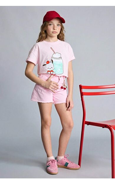 DeFacto Gabardin Şort Kız Çocuk