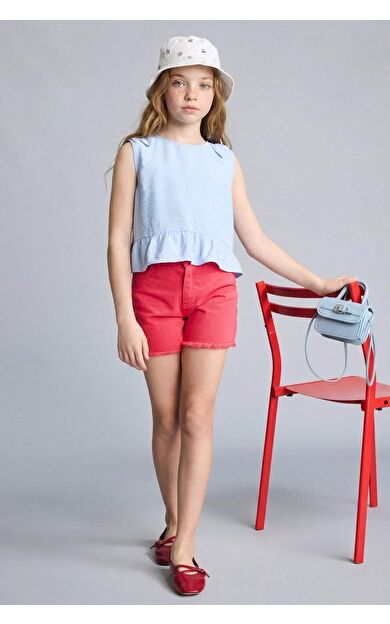 DeFacto Gabardin Şort Kız Çocuk