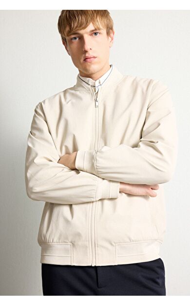 DeFacto Slim Fit Bomber Yaka Fermuarlı Mont