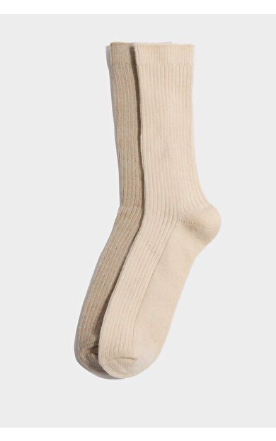 Erkek 2'li Yün Kışlık Çorap