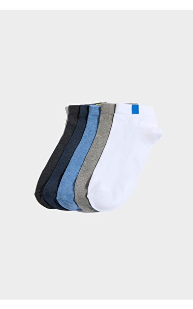 Erkek 5'li Pamuklu Patik Çorap