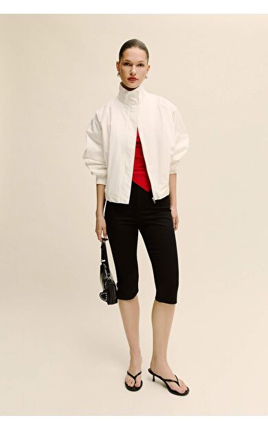 DeFacto Normal Bel Düz Paça Saten Kapri