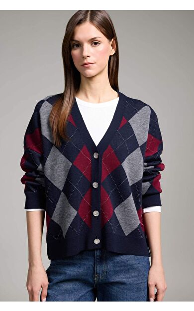 Regular Fıt V Yaka Hırka