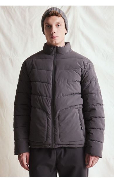 DeFacto Slim Fit Dik Yaka Kapitone Şişme Mont