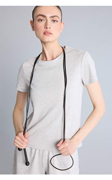 DeFacto Standart Fıt Bisiklet Yaka Sporcu Pamuklu Kısa Kollu Tişört