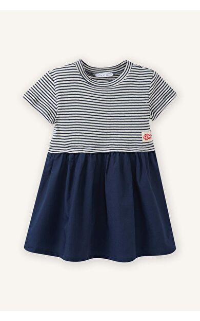 Çizgili Elbise Kız Bebek