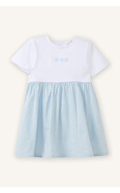 Desenli Elbise Kız Bebek