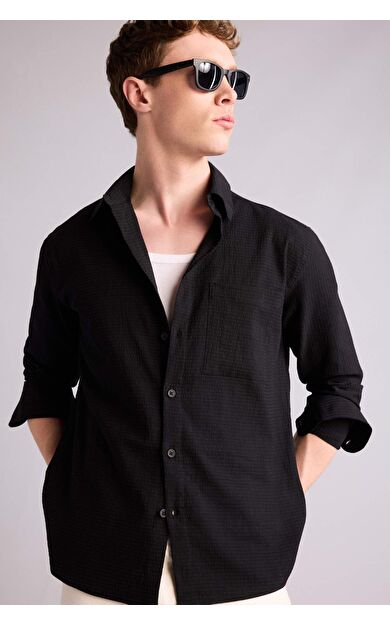 DeFacto Regular Fıt Uzun Kollu Gömlek