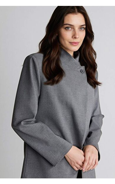 DeFacto Regular Fıt Dik Yaka Blazer Ceket