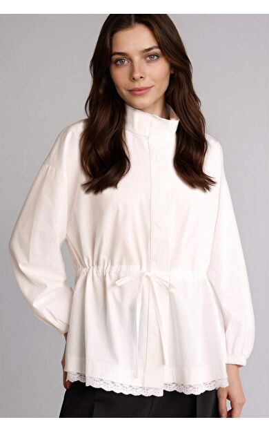 DeFacto Regular Fıt Poplin Uzun Kollu Tunik