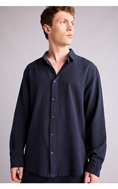 %100 Pamuk Uzun Kollu Gömlek
