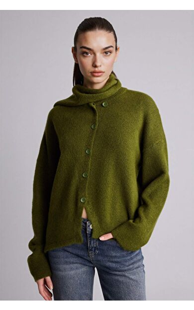 DeFacto Regular Fıt Bisiklet Yaka Triko Hırka