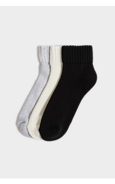 Kadın 3'lü Pamuklu Havlu Çorap