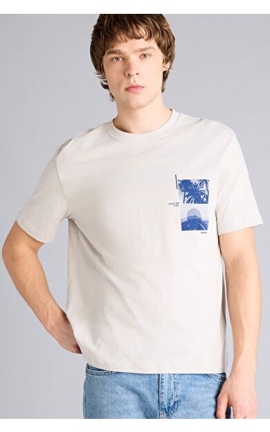 DeFacto Regular Fıt Baskılı Kısa Kollu Tişört