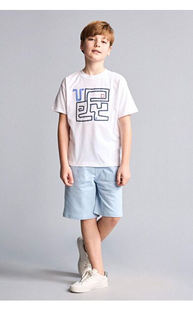 DeFacto Regular Fıt Sweatshirt Kumaşı Şort Erkek Çocuk