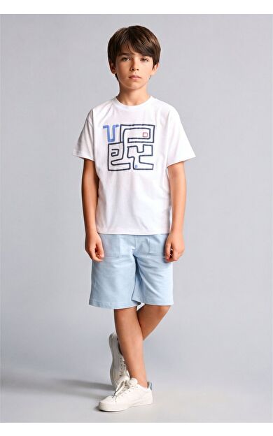 DeFacto Regular Fıt Sweatshirt Kumaşı Şort Erkek Çocuk