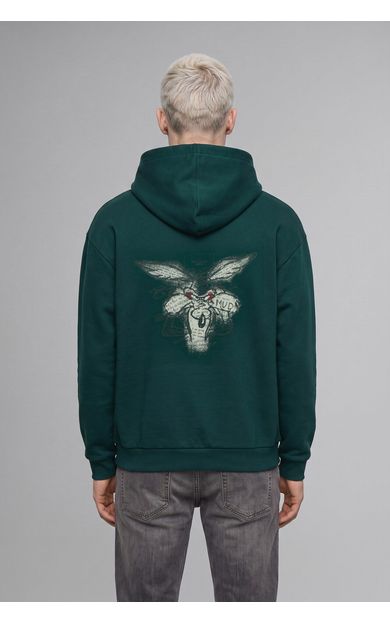 DeFacto Looney Tunes Boxy Fit Kapüşonlu Cepli Baskılı Sweatshirt