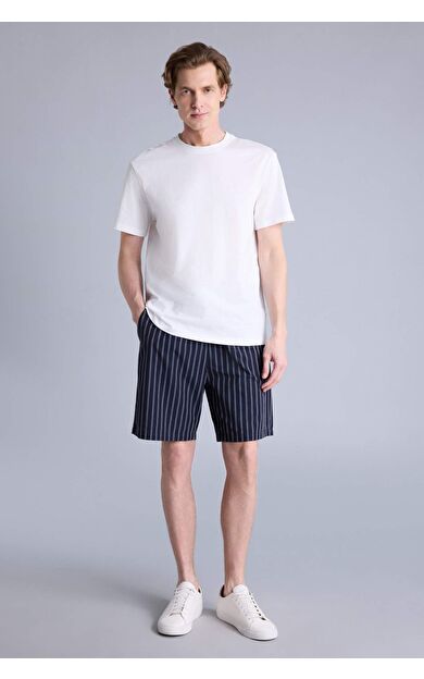 DeFacto Regular Fıt Cepli Kısa Boy Poplin Alt