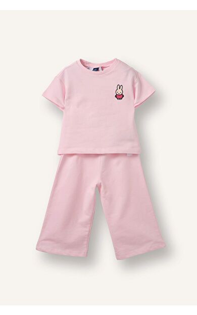 DeFacto Miffy Sweatshirt Kumaşı 2'li Takım Kız Bebek