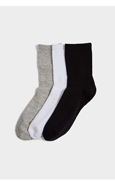 DeFacto 3'lü Pamuklu Uzun Çorap Erkek Çocuk