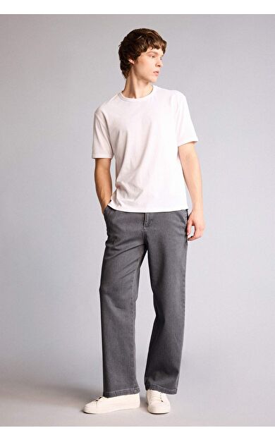 DeFacto Yumuşak Dokulu Wide Leg Jean Pantolon