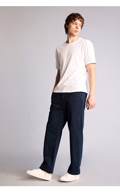 DeFacto Yumuşak Dokulu Wide Leg Jean Pantolon