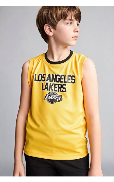 DeFacto NBA Los Angeles Lakers Bisiklet Yaka Atlet Erkek Çocuk