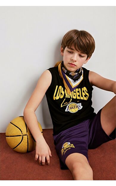 DeFacto NBA Los Angeles Lakers Bisiklet Yaka Atlet Erkek Çocuk