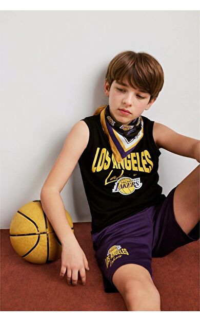 DeFacto NBA Los Angeles Lakers Bisiklet Yaka Atlet Erkek Çocuk
