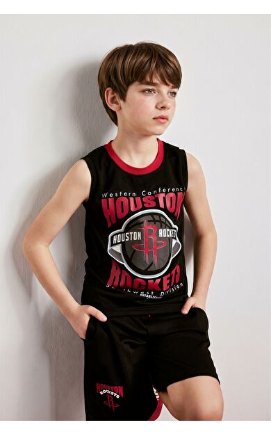 DeFacto NBA Houston Rockets Bisiklet Yaka Atlet Erkek Çocuk