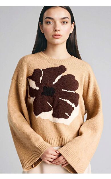 Regular Fıt Bisiklet Yaka Kazak