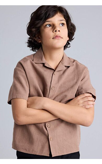 DeFacto Apaş Yaka Gömlek Erkek Çocuk