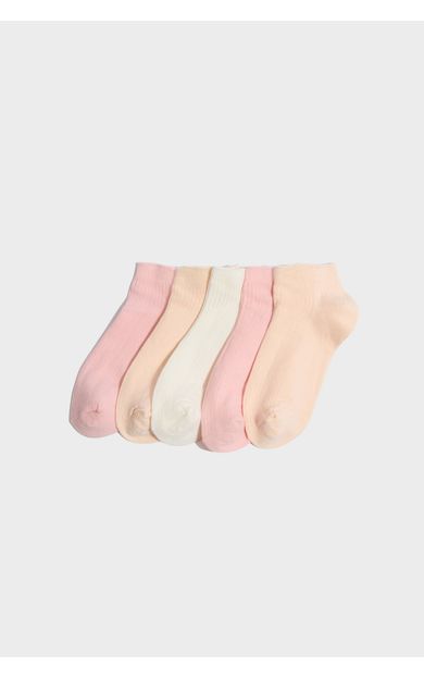 DeFacto 5'li Pamuklu Patik Çorap Kız Çocuk Pembe H3086A8NSPN2