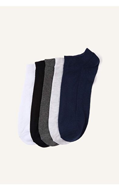 DeFacto Erkek 5'li Pamuklu Patik Çorap