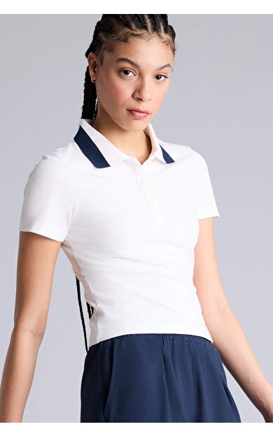 DeFacto Slım Fıt Polo Yaka Sporcu Pike Kısa Kollu Polo Tişört