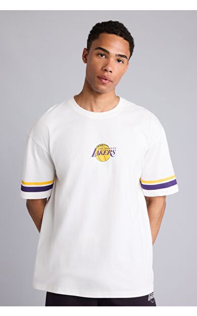 DeFacto NBA Los Angeles Lakers Oversıze Kısa Kollu Tişört