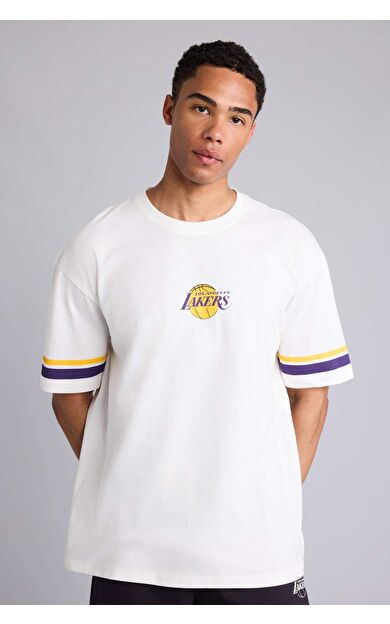 DeFacto NBA Los Angeles Lakers Oversıze Kısa Kollu Tişört