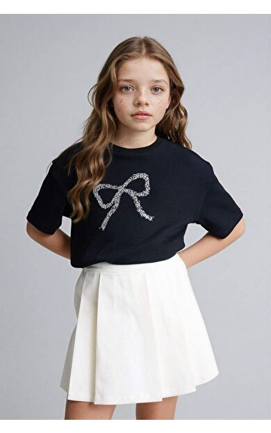 DeFacto Regular Fıt Kısa Kollu Tişört Kız Çocuk