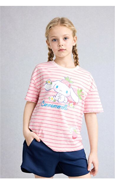 DeFacto My Melody Relax Fıt Bisiklet Yaka Kısa Kollu Tişört Kız Çocuk