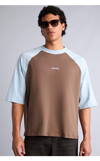 DeFacto Boxy Fıt Slogan Baskılı Kısa Kollu Tişört