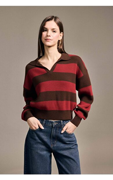 Oversıze V Yaka Kazak