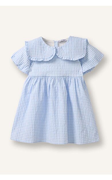 DeFacto Pötikareli Gofre Dokulu Elbise Kız Bebek