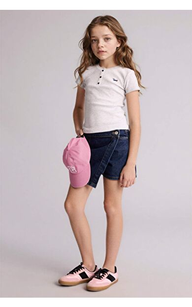 Jean Şort Etek Kız Çocuk