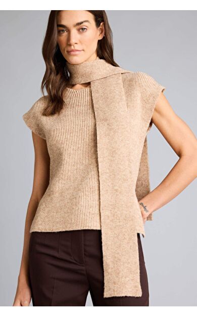 Regular Fıt Ribana Yelek