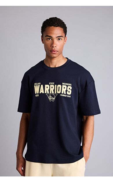 DeFacto NBA Golden State Warrıors Oversıze Kısa Kollu Tişört