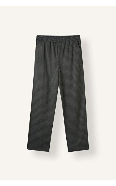 DeFacto Çizgili Lastikli Bel Baggy Fit Pantolon