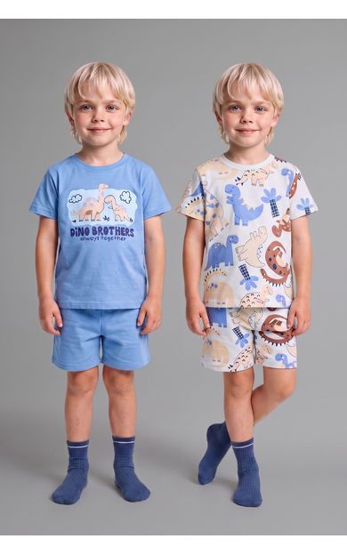 DeFacto Hayvan Baskılı 2'li Pijama Takımı Erkek Bebek