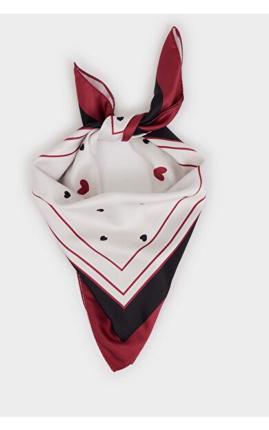 Desenli Saten Fular Kız Çocuk