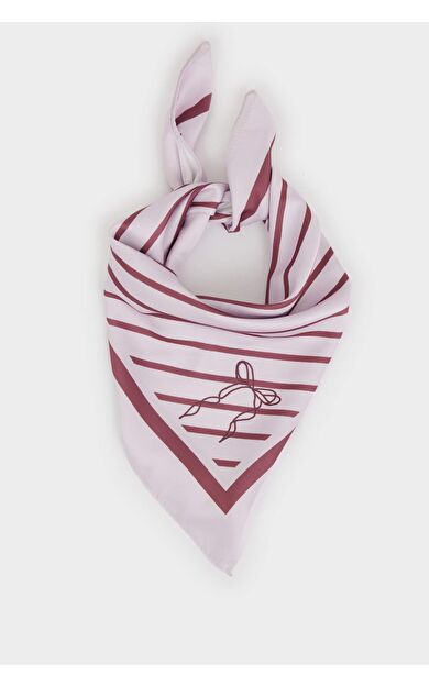 Desenli Saten Fular Kız Çocuk