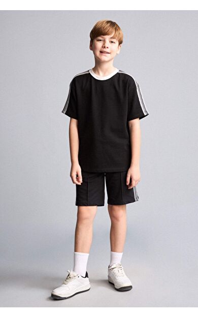 DeFacto Regular Fıt Sweatshirt Kumaşı Şort Erkek Çocuk